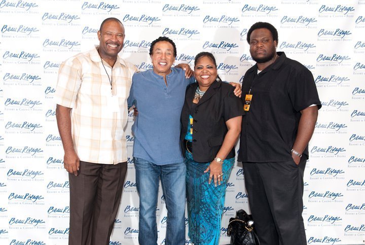 Smokey Robinson, pictured with Hulon Crayton
